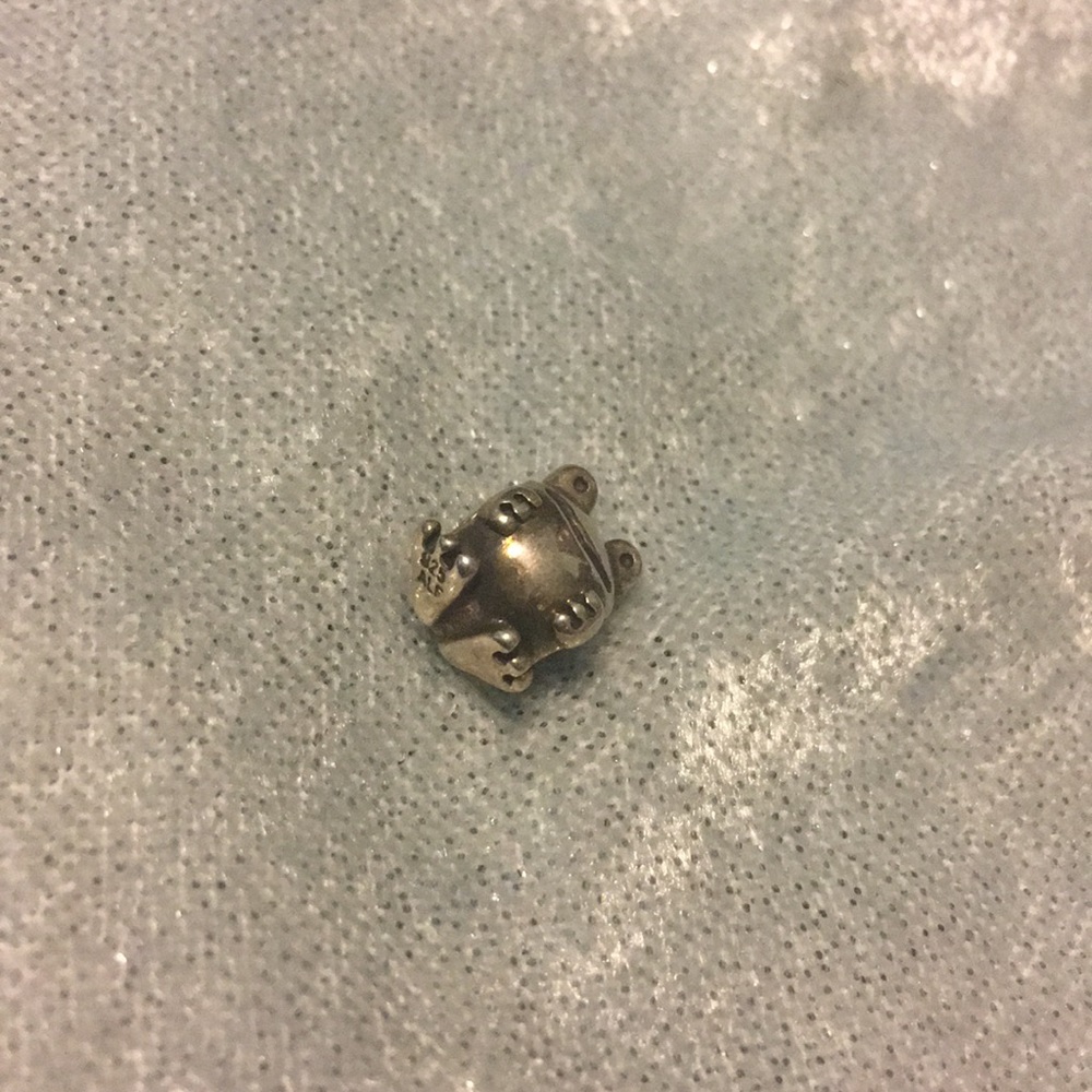 Authentic Pandora Smiling Frog Charm - image 3